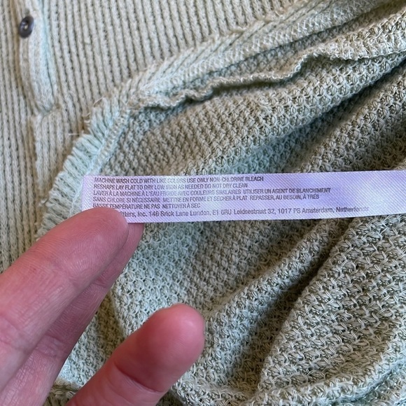 Out From Under Soft Green Oversized Slouchy Dolman Sleeve Shirt - Picture 9 of 9